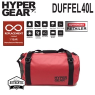 HyperGear Duffel Bag 40L  Travel Bag - 100% Waterproof, Lightweight and Heavy Duty - Red