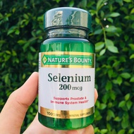 (Natures Bounty®) Selenium 200 mcg 100 Tablets ซีลีเนียม สนับสนุนต่อมลูกหมาก