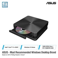 [CLEARANCE] ASUS VivoMini VC65-CG7009ZN Mini PC - Intel i7-8700T, 16GB DDR4,  2.5" 1TB HDD, Windows 