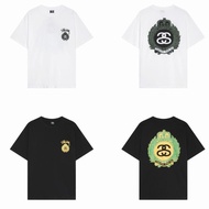 Stussy 2023春夏新款 皇冠雙S數碼印花潮流短袖T恤