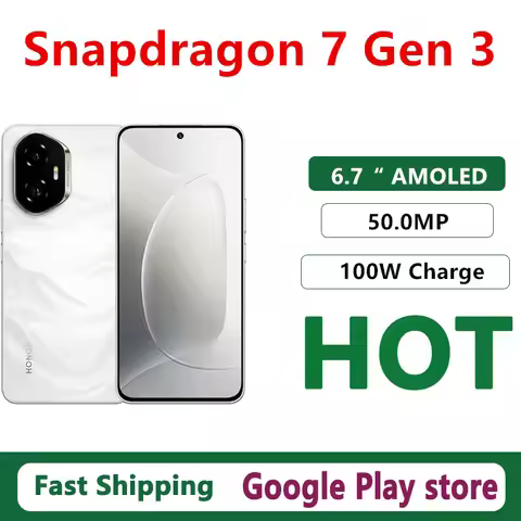 Original Honor 300 Mobile Phone 6.7" AMOLED 120HZ 100W Charge 5300mAh Battery 50.0MP Camrea Snapdrag