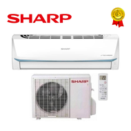 Sharp (5 STAR) Saving Energy R32 Inverter Air Conditioner AHX10BED / Sharp Aircond Inverter 1.0 HP