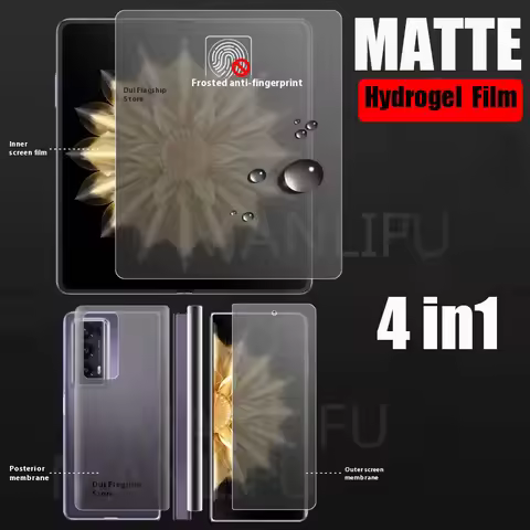 4 in1 Internal Inner Outer Hinge Sticker Matte Hydrogel TPU Film For Honor Magic V3 V2 Full Screen P