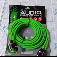 Cable rca 5 meter momentum GF series stereo rca cable
