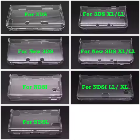 In Bulk Plastic Clear Crystal Protective Hard Shell Skin Case Cover For 3DS New 3DS XL LL NDSL NDSI 