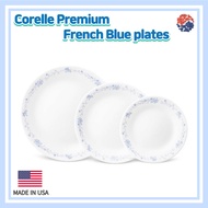 Corelle Premium French Blue plates/Corelle USA set/ Dinnerware Corelle set/Plate/Kitchen /Corelle Di