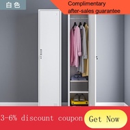 YQ IKEA Household Single-Door Wardrobe Locker Storage Cabinet with Lock Wardrobe Shoes Sundries Cabinet Balcony Locker