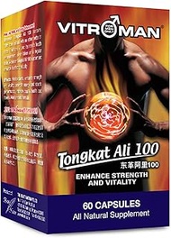 VITROMAN Tongkat Ali 100 威特猛 东革阿里 Pure Tongkat Ali extract, Natural, Increase Stamina, Energy, Men's