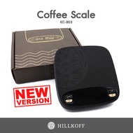 HILLKOFF : เครื่องชั่งกาแฟ KC-803 LED Coffee Scale Slicon Rubber