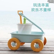 高檔兒童沙灘玩具套裝海邊玩沙孩子挖土鏟子收納袋工具桶寶寶戲水