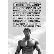 Arnold Schwarzenegger Motivation Gym Poster Art Print X