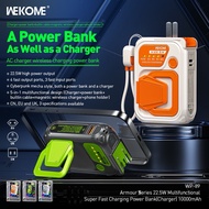 NEW WEKOME WP-89 10000mAh Power Bank 22.5W High Power Output 5 in 1 Multifunctional Design Powerbank