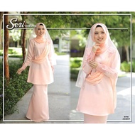 baju kurung moden seri baju kurung moden dewasa warna peach