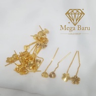 6k Gold Stud Earrings