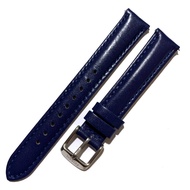 Fo 16mm Leather Watch Strap - FO16 Blue Leather Watch Strap