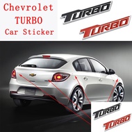 TURBO Chevrolet Captiva Cruze Optra Orlando Metal Logo Car head cover Car Stickers Modified Auto Trunk Rear Emblem Badge