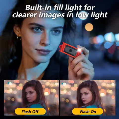 HOLGA DC-01 Keychain Digital Camera TFT LED Screen Retro Keychain Camera 1920x1080 30fps Very Small 