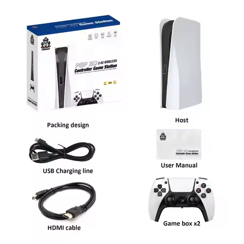 Q10 3D Game Stick 128G Video game console retro 4K home game console 2.4G doubles Wireless game cont