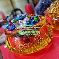 Ju Bao Pen Gentong/ Golden Crystal Prosperity/ Yuan Bao 9cm