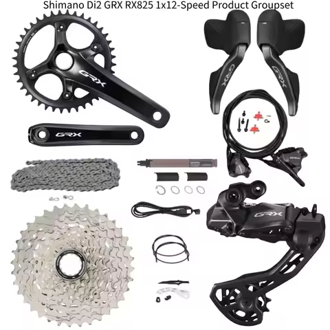 Shimano Di2 GRX RX825 1X12 Speed RX825 Groupset Road Bike Groupset 170/172.5 40T/42T Bicycle Group S