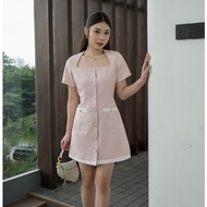 [Tavia] Dahye Tweed Dress Women's Mini Dress Korean Casual Dress