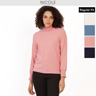Nicole Stand Collar Bishop Sleeve Blouse - 4 Colour