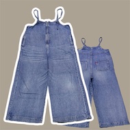 [Used D67] Bear Overalls Denim Samansa Mos2 blue Brand Waist 36 Inches