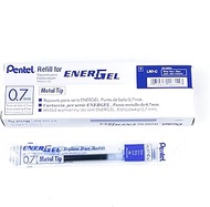 Pentel Refill Ink for BL57/BL77 EnerGel Liquid Gel Pen, 0.7mm, Metal Tip, Blue Ink, Box of 12 (LR7-C-12)