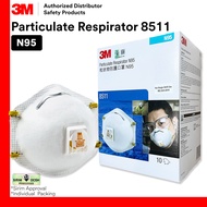 3M 8511 Heavy Duty N95 Particulate Disposable Respirator with Cool Flow Valve [10 pcs/box]