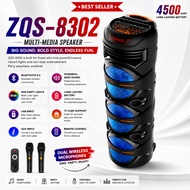 BMT ZQS-8302 Wireless Karaoke Bluetooth Speaker 40W High Power Portable Outdoor Speaker Heavy Sound 
