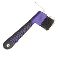 Horse Hoof Pick Brush with Soft Touch Handle (Purple) 88BE