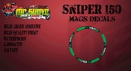 Sniper 150 Mags Decals (Green)