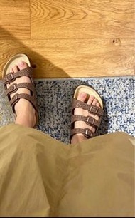 EU 38 Birkenstock Papillio， Florida，Glittered Brown， Genuine Leather