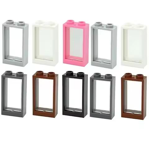 20PCS Building Blocks Window House Parts Frame 1X2X3 Assembles Building Blocks Educational Creative 