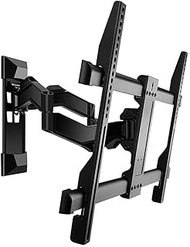 TV Wall Bracket Adjustable TV Wall Mount Bracket Flat Panel TV Frame 15 Degrees Tilt with Level for 32-55 Inch LED Monitor