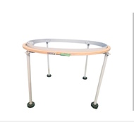 18 Inch Aari Embroidery Frame & Iron Stand | Wooden Round Frame | Aari Work Hoop Stand