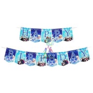 Partymaster Banner flag Happy Birthday Frozen Characters
