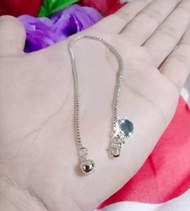 GELANG TANGAN ITALY PERAK 925 LAPIS EMAS PUTIH - PERHIASAN SILVER WANITA - PERAK ASLI - GP56