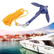Canoe Foldable Anchor High Strength Aluminium Kayak Anchor With Yellow Rope Kayak Accessories