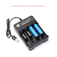 battery charger 4-Slot Li-ion battery charger player amplifier USB charging dock rechargeable multi 