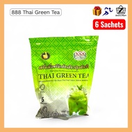 888 Thai Green Tea 6 Sachet | Minuman Berperisa Teh Hijau | Halal