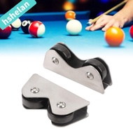 HSHELANXB 2PCS Billiard Cue Straightness Detector, Silver Dual Roller Set Billiard Cue Roller, Stain