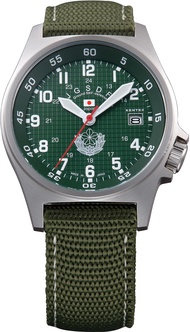 JSDF Model S455M-01 JSDF Men's Wristwatch, Standard Model, Dial Color - Green, Watch