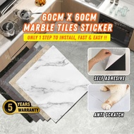 🇲🇾Wahaha 60X60CM Marble Tiles Self Adhesive PVC Floor Sticker Mozek Lantai Pelekat