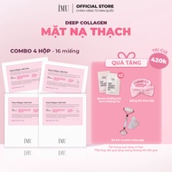 Combo of 4 Boxes of IMU Deep Collagen Jelly Pack Moisturizing, Restoring, Brightening, Preventing Ag