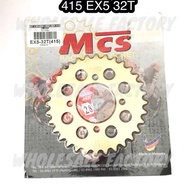 MCS / MAXIMA REAR SPROCKET 415 EX5 32T 33T SPROCKET BELAKANG