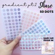 SHARE 50 DOTS Journal 0.8 CM Gradientbullets