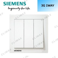 SIEMENS DELTA RELFA 3G 1WAY/3G 2WAY SWITCH - WHITE