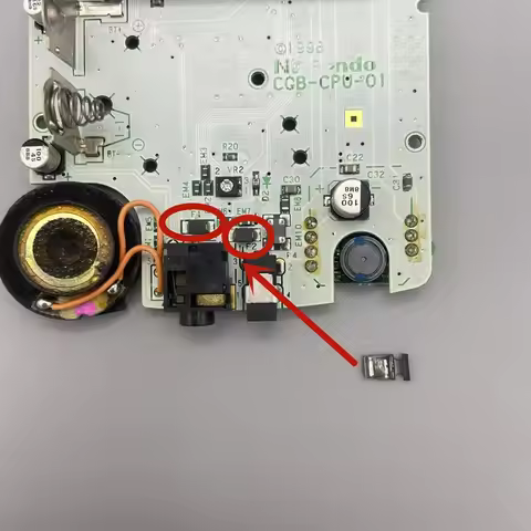 SMD F1 F2 Fuse For Nintendo Game Boy Color GBC CCB-CPU-01 Motherboard Replacement Fuse Repair Parts