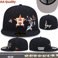 Houston Astros Fitted Hat Men Women Non-adjustable Flat Brim Baseball Cap